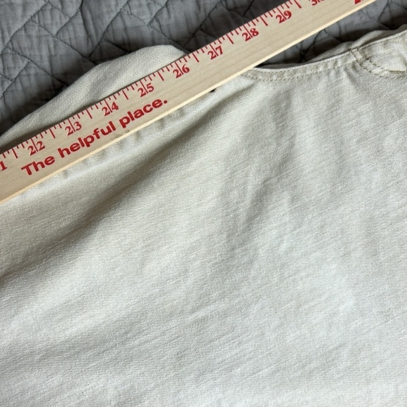 Chicos Platinum Tan Skimmer Straight Leg Jean Sz 3 - Picture 10 of 12